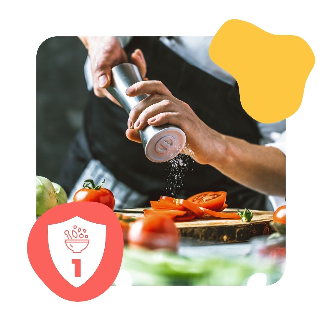 Health and Safety Level 1 course, covering basics required when working in the food industry.