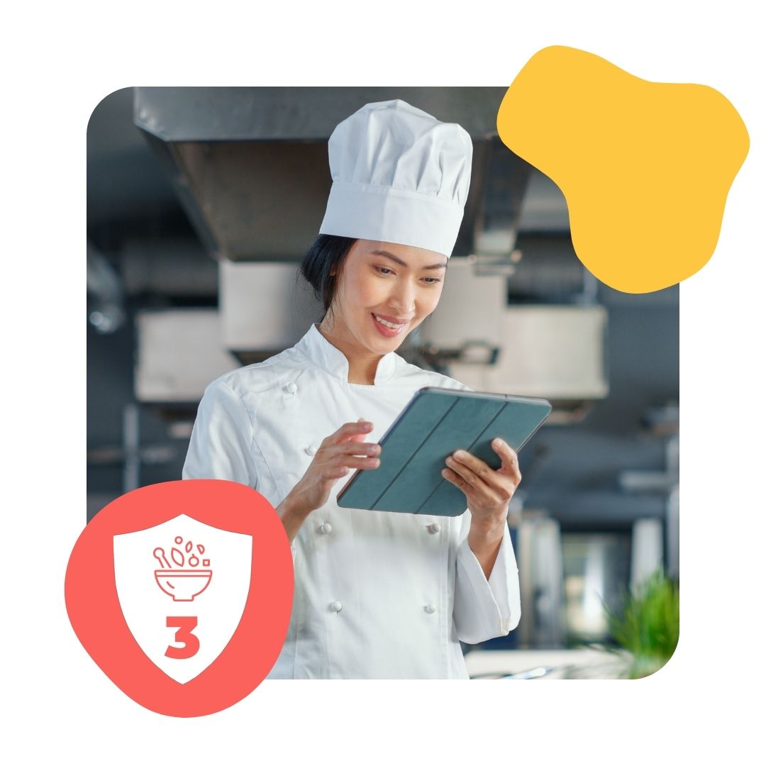 Health and Safety Level 3 training course required for chefs working in a busy kitchen.