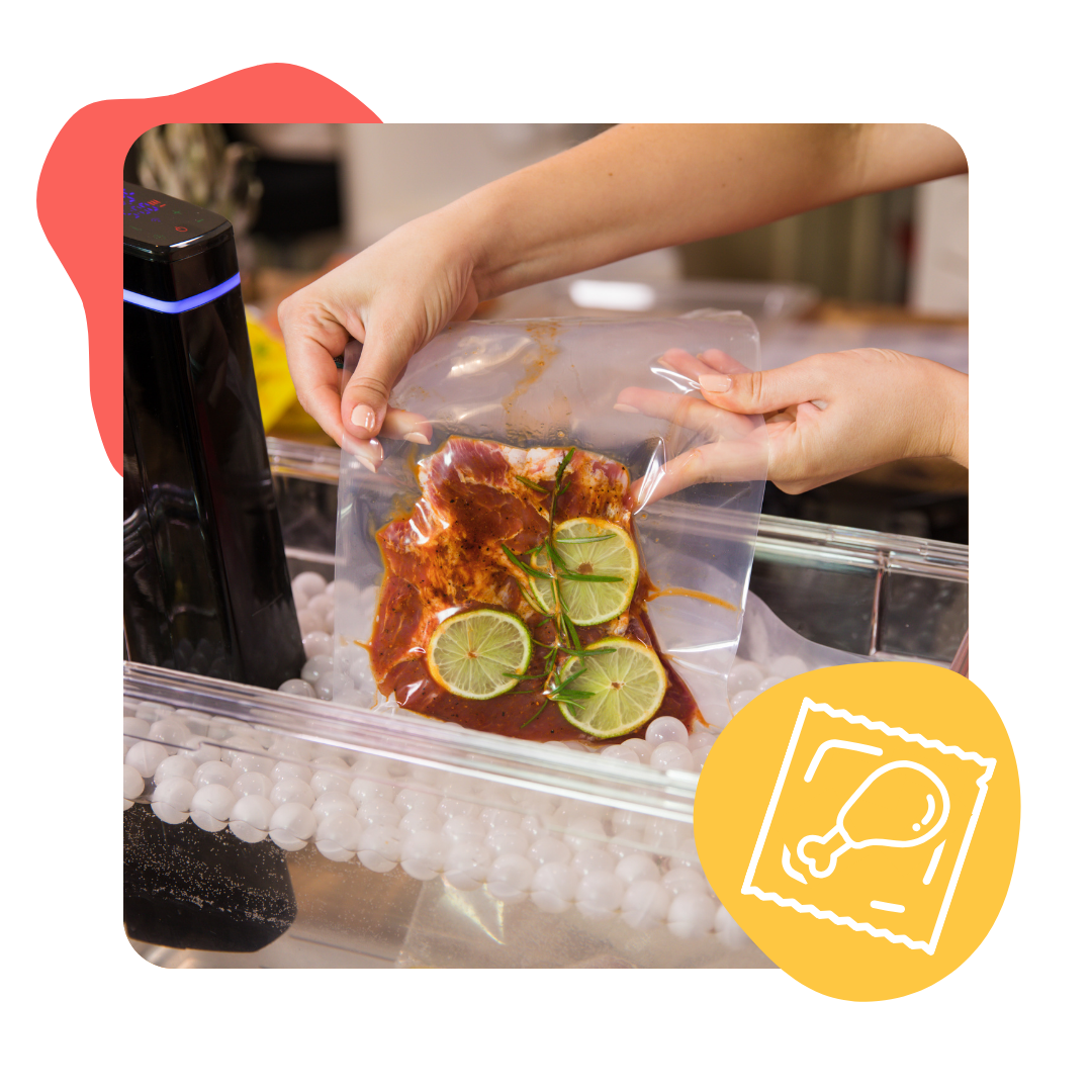 Online Vacuum Packing and Sous Vide course designed to provide catering professionals with a comprehensive understanding of the vacuum packing process in a commercial kitchen environment.